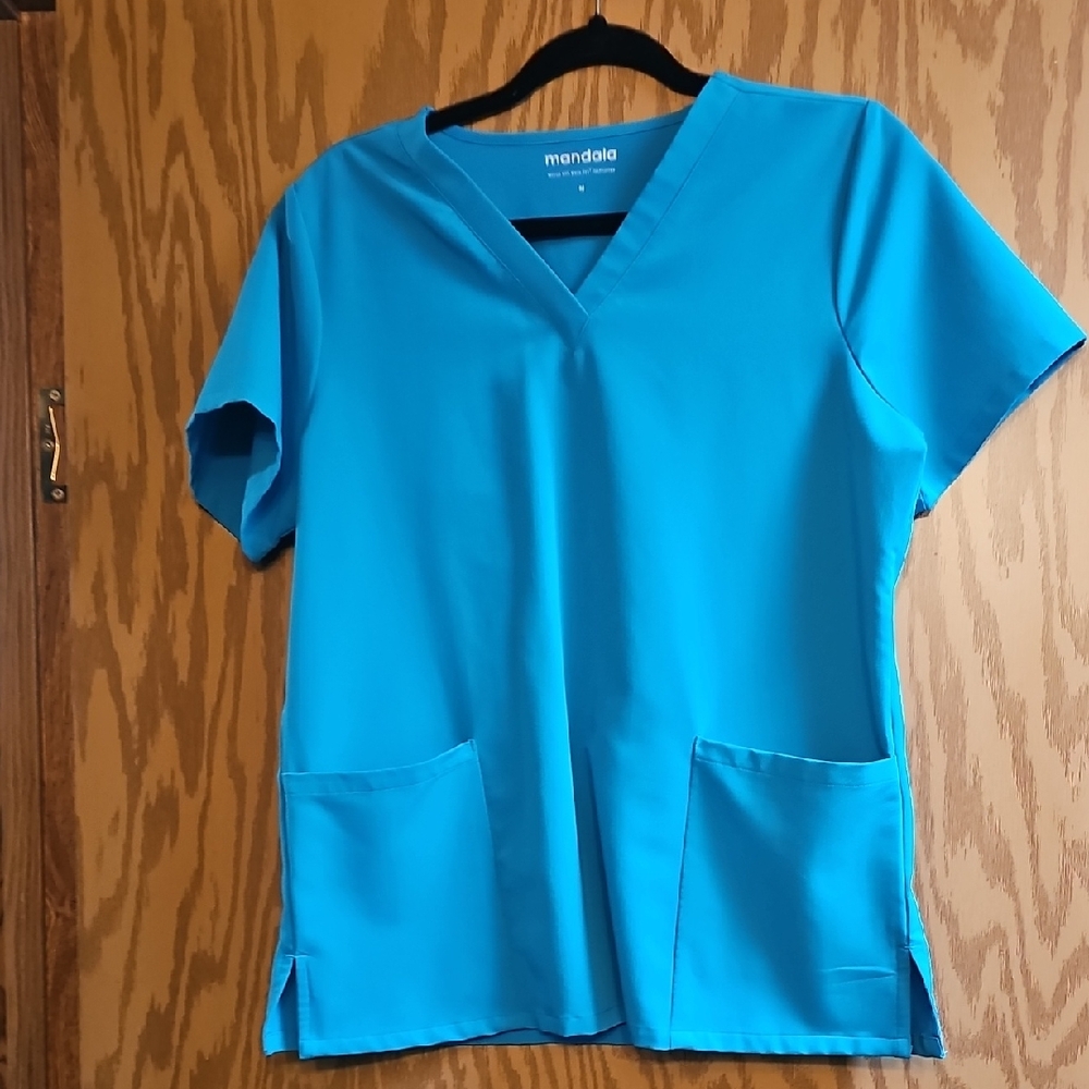 Women's Teal V-Neck Scrub Top and Pants Set